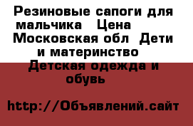 Резиновые сапоги для мальчика › Цена ­ 400 - Московская обл. Дети и материнство » Детская одежда и обувь   